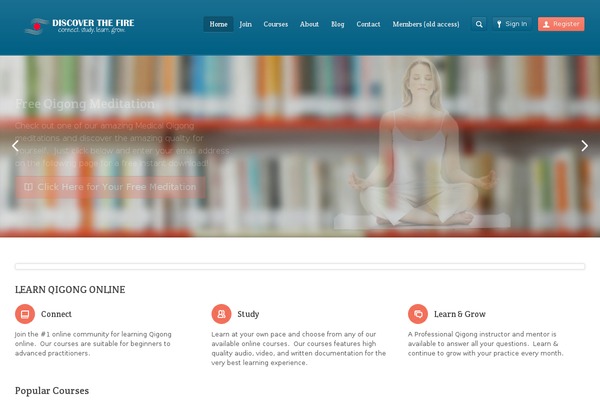 discoverthefire.com site used Academy