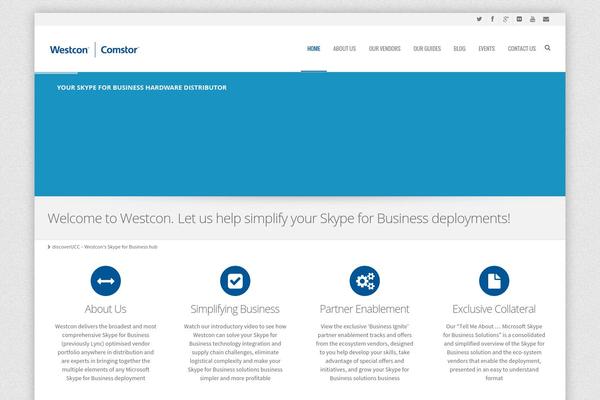 westcon theme websites examples