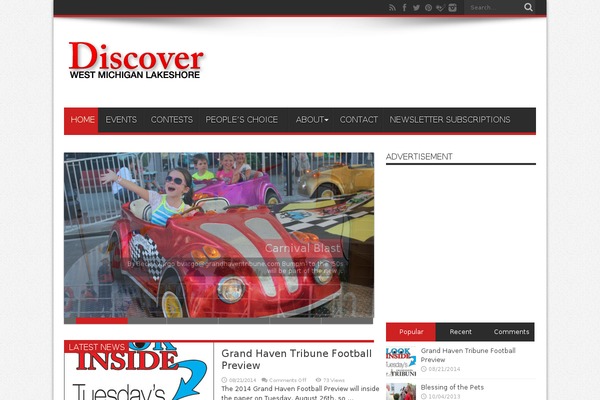Jarida theme site design template sample