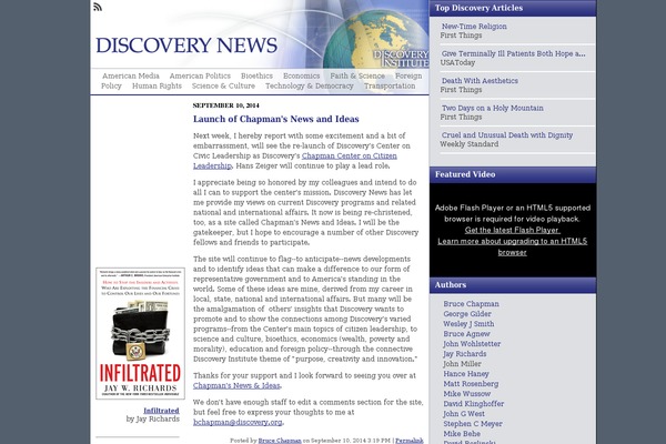 discoverynews.org site used Civic