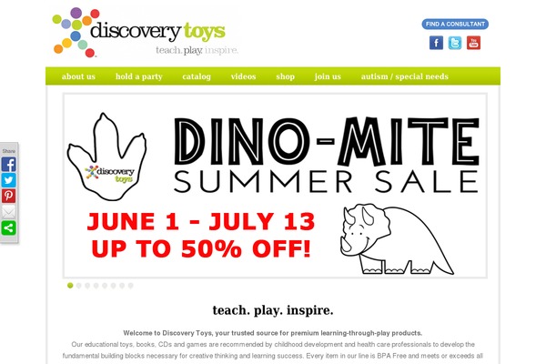 discoverytoys theme websites examples