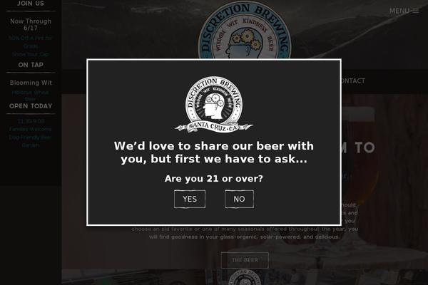 discretionbrewing.com site used Discretion-brewing