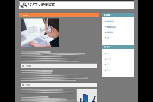 Pc theme site design template sample