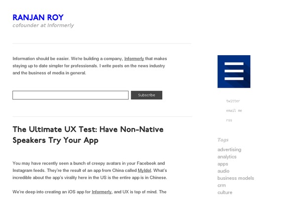 Syntax theme site design template sample