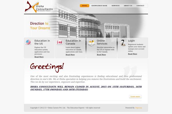 dishaconsultants.in site used Naturel Theme