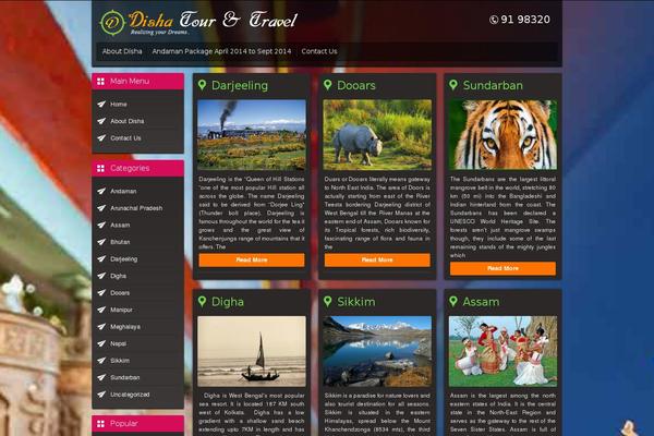 dishatoursindia.com site used Disha