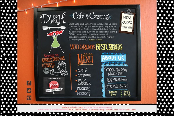 Dish theme site design template sample