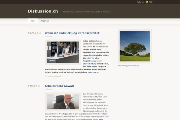 Titan theme site design template sample