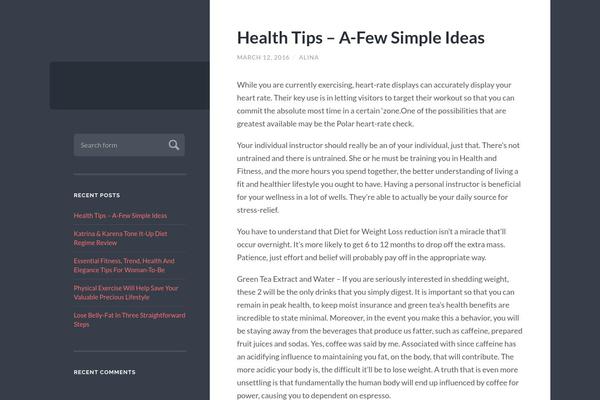 Hexa theme site design template sample