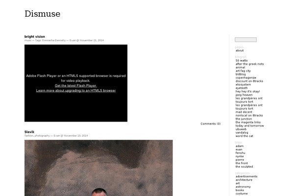 dismuse.com site used Barecity 1.5