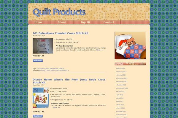 disneycrossstitch.com site used Quilt