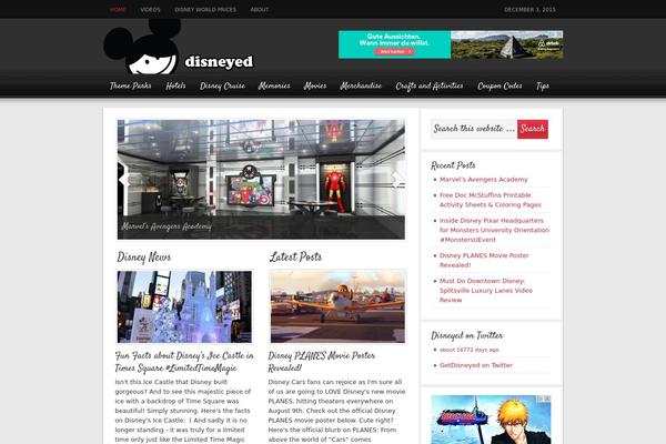 Magazine theme site design template sample