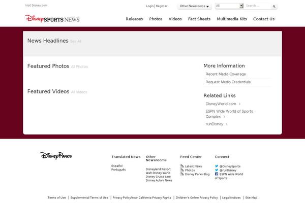 disneysportsnews.com site used Disneynewsroom