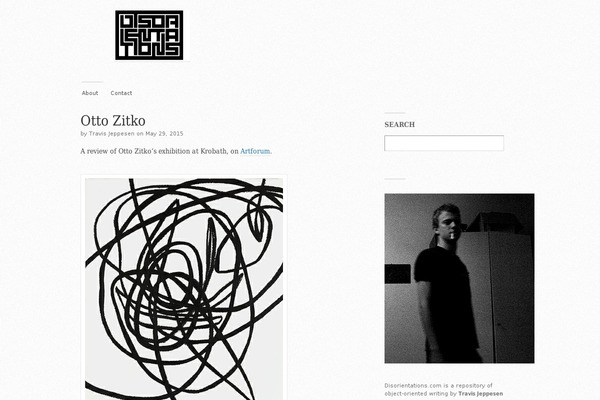 disorientations.com site used Modernist