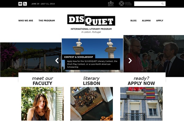 disquiet theme websites examples