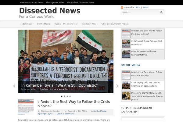 dissectednews.com site used Currents