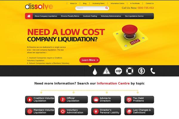 dissolve.com.au site used Dissolve