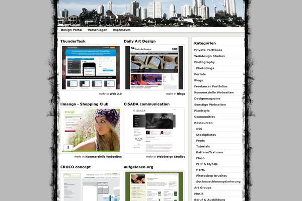 Default theme site design template sample
