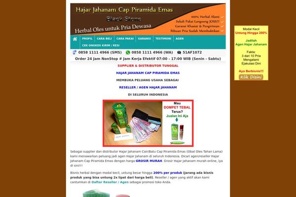 Toko Landing theme site design template sample