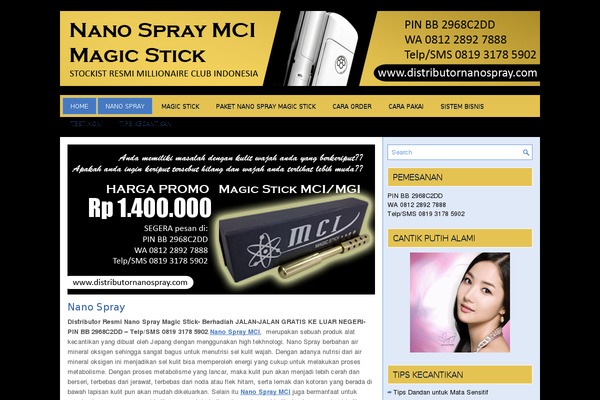 distributornanospray.com site used Greenenergy