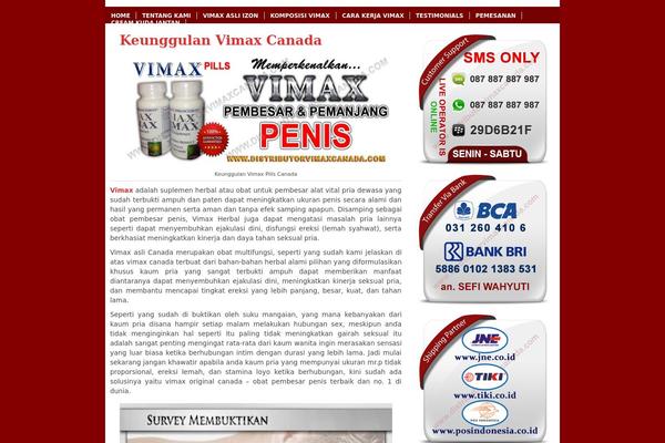 Evolution theme site design template sample