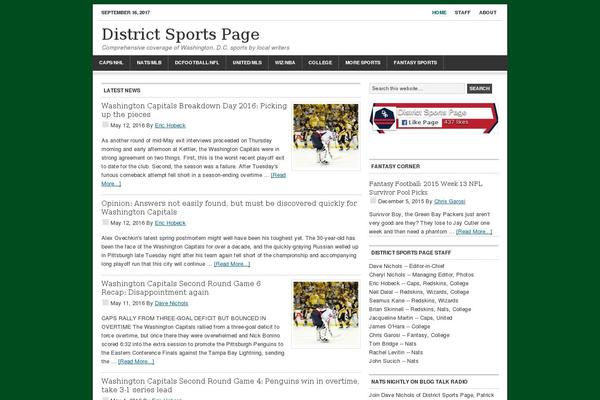 News theme site design template sample