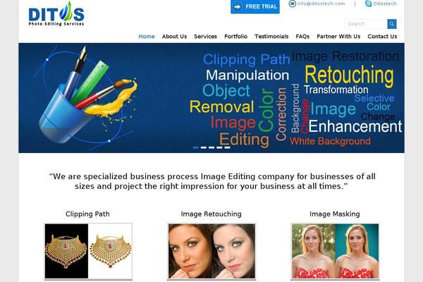 Spacious theme site design template sample