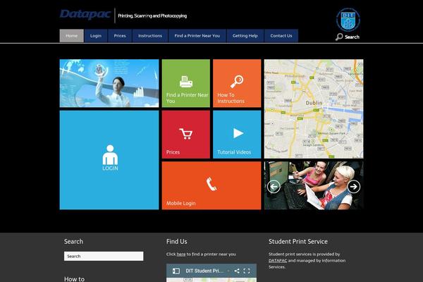 Metro theme site design template sample