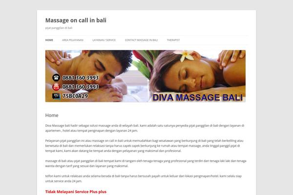 Twenty Twelve theme site design template sample