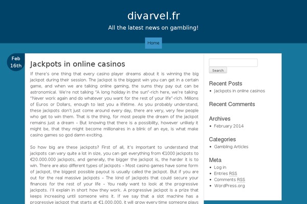 Blue River theme site design template sample