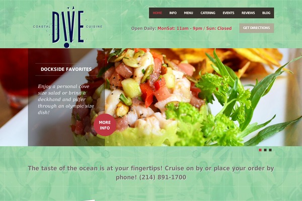 Feast theme site design template sample