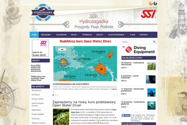 Sparks theme site design template sample
