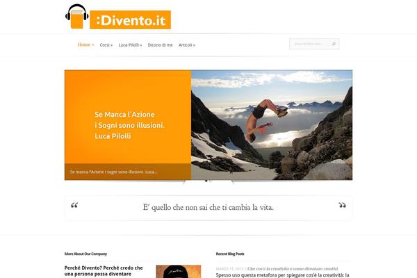 Evolution theme site design template sample