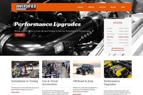 CarPress theme site design template sample