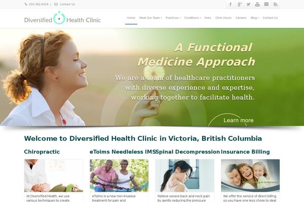 Envision Child theme site design template sample