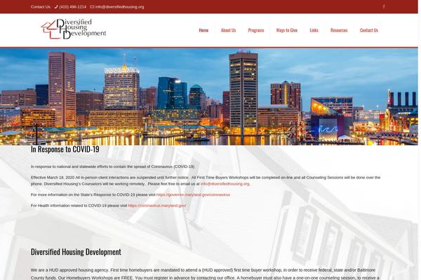 diversifiedhousing.org site used Dhd
