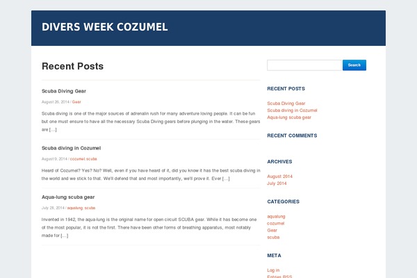 Waterside theme site design template sample