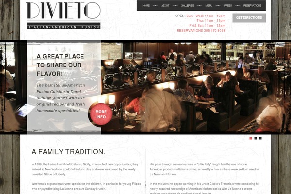 Feast theme site design template sample