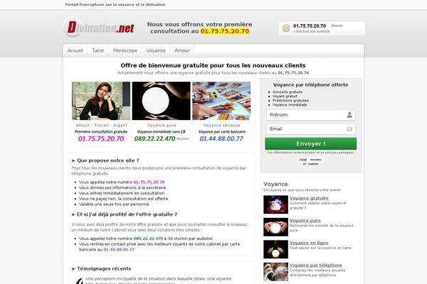 divination theme websites examples