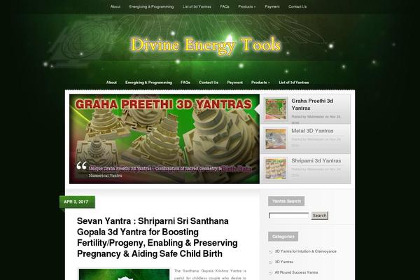 Glow theme site design template sample