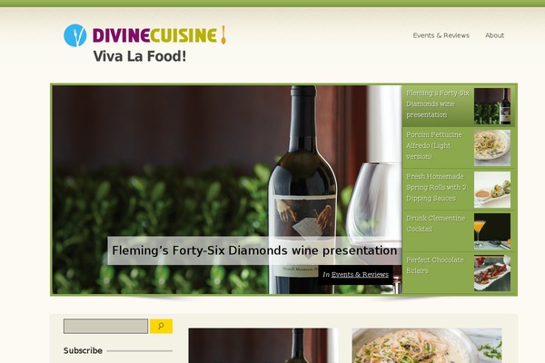 CookingPress theme site design template sample