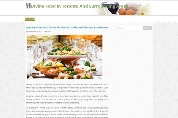 Food & Cook theme site design template sample