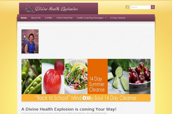 Wellness theme site design template sample