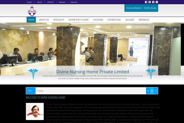 Divine theme site design template sample