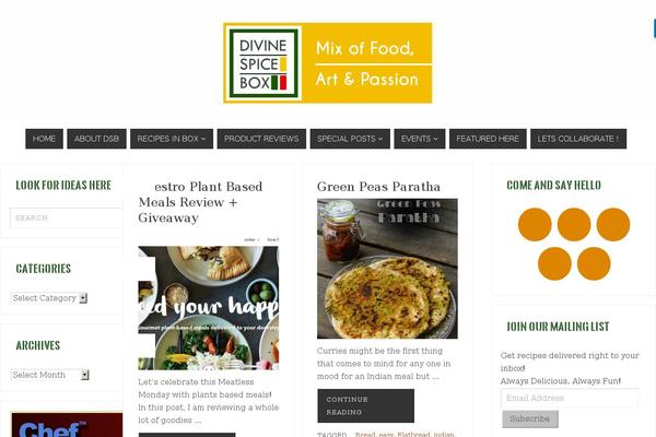 Parabola theme site design template sample