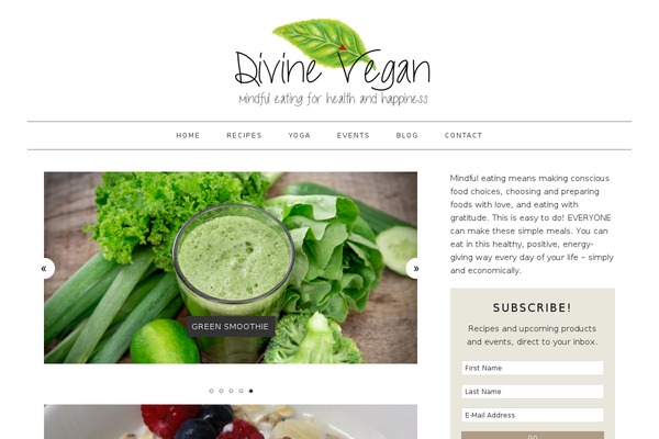 Foodie theme site design template sample