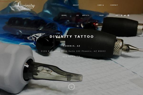 Tattoopro theme site design template sample