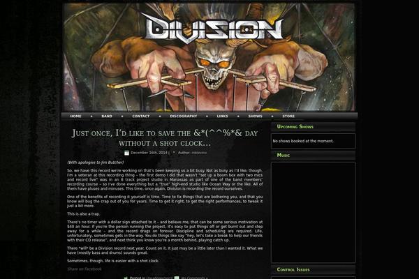 Division theme site design template sample