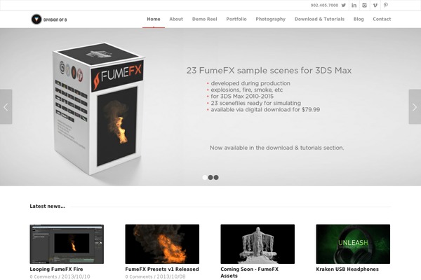 Site using Quick Contact Box plugin
