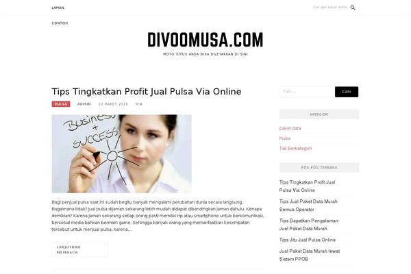 Flat_child theme site design template sample
